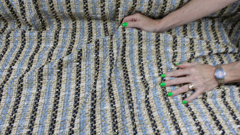 Oscar de la Renta striped bouclé