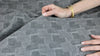 Gray geometric weave cotton shirting