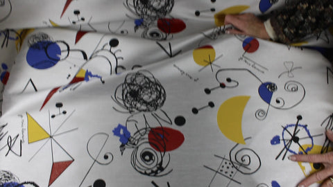 Calder-esque brocade fabric