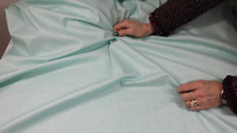 Mint colored Italian linen