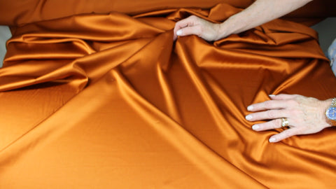 Stretch silk charmeuse