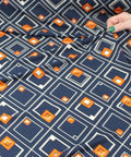 Geometric print ITY fabric