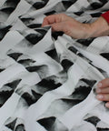 Digital print polished cotton shirting