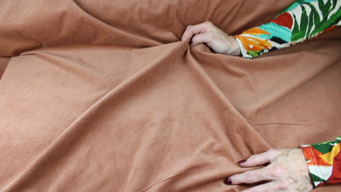 Stretch baby-wale corduroy