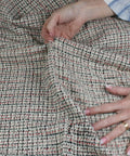 Anne Klein Red/Black/ivory bouclé