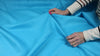 Italian bright aqua linen
