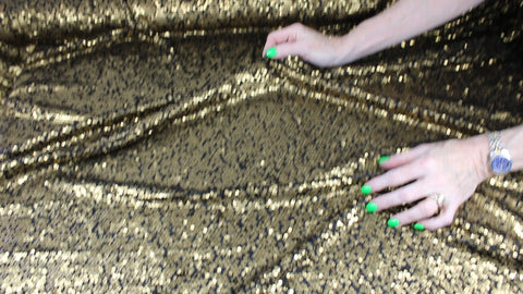 Bronze sequined jersey