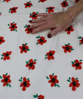 Flower print stretch cotton