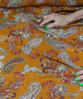 Paisley soft silk twill