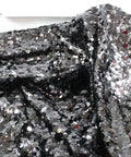 Heavily sequined fabric 