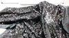 Heavily sequined fabric 