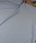 Striped cotton shirting