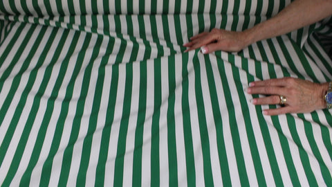 Ike Behar wide striped cotton shirting