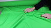 Bright green stretch wool pique