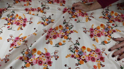 Floral cotton shirting