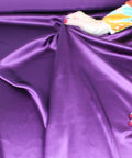 Purple silk charmeuse