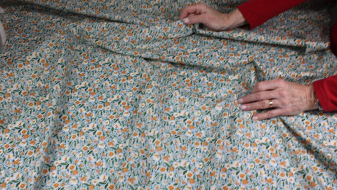 Hokkoh Mills Japanese floral cotton lawn