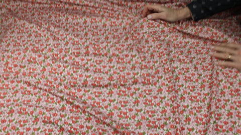 Organic cotton jersey floral print