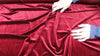 Wine colored stretch velvet