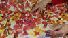 French rayon jersey with an impressionist floral print