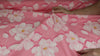 Floral print cotton with white on pinks