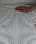 Pinstriped Italian cotton shirting