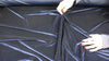 Navy blue stretch velvet