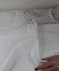 Circular patterned cotton eyelet
