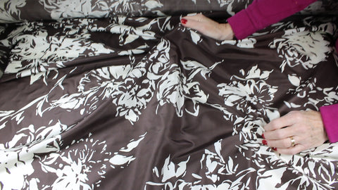 0scar floral silk taffeta