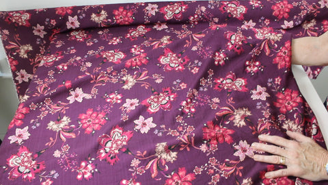 Italian floral rayon challis