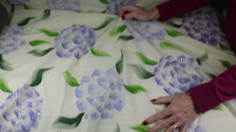 Hand painted cotton lawn