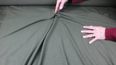 Beefy rayon jersey in olive