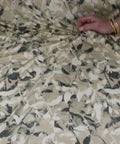 Border print 70s style ITY jersey