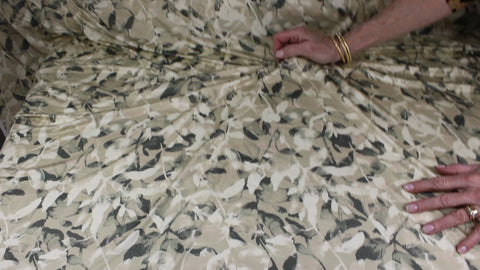 Border print 70s style ITY jersey