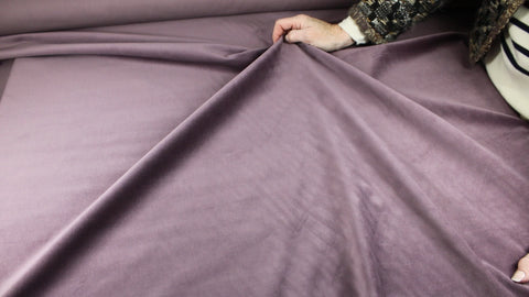 Purple cotton velveteen