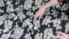 Floral print midweight denim