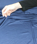Dark blue rayon jersey