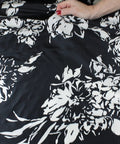 0scar floral silk taffeta