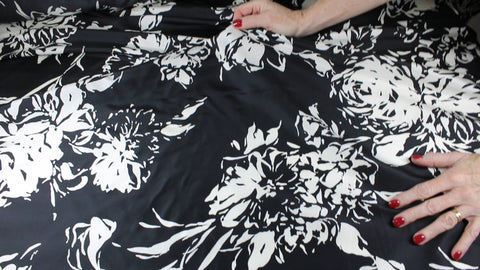 0scar floral silk taffeta