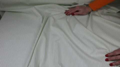 Striped Japanese cotton shirting