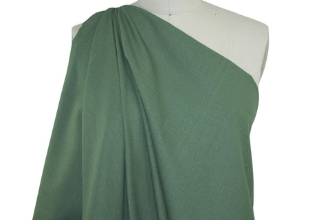 Bottom-Weight Textured/Smooth Cotton Panel Weave- Army Green