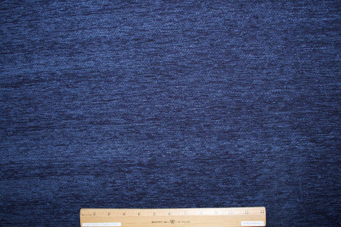 Cotton Chenille - Jacket Weight - Blue/Black