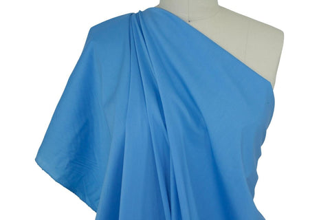Japanese Stretchy Cotton Shirting - Soft Blue