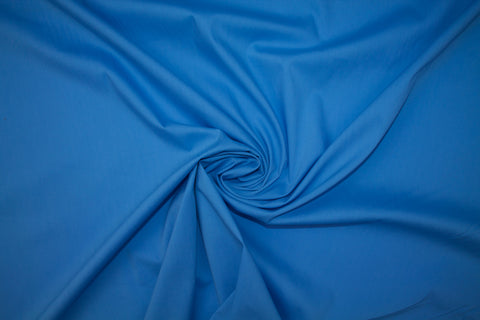 1 yard of Japanese Stretchy Cotton Shirting - Soft Blue