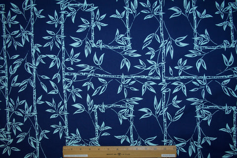 Bamboo Forest Stretch Cotton - Blues