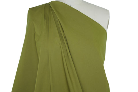 Stretchy Cotton Broadcloth - Bright Olive
