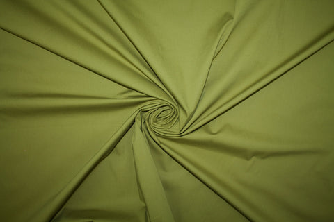 Stretchy Cotton Broadcloth - Bright Olive