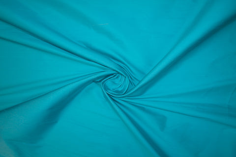 Stretchy Italian Silk Shantung - Bahama Blue