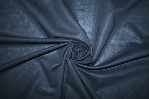 Coated Italian Handkerchief Linen - Black