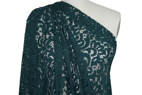 NY Designer Guipure Lace - Forest Green